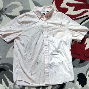 Chaps Light Peach like Colored CasualMen’s  Button-Down Shirt